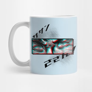 Manga fighting eyes Mug